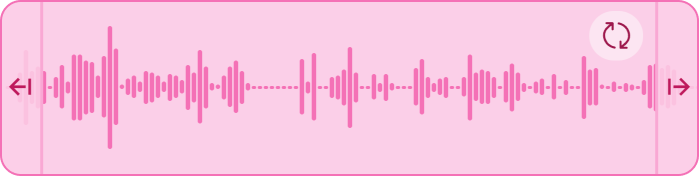 A close-up of a UI element from VoiceOver Studio