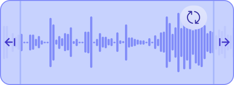 A close-up of a UI element from VoiceOver Studio